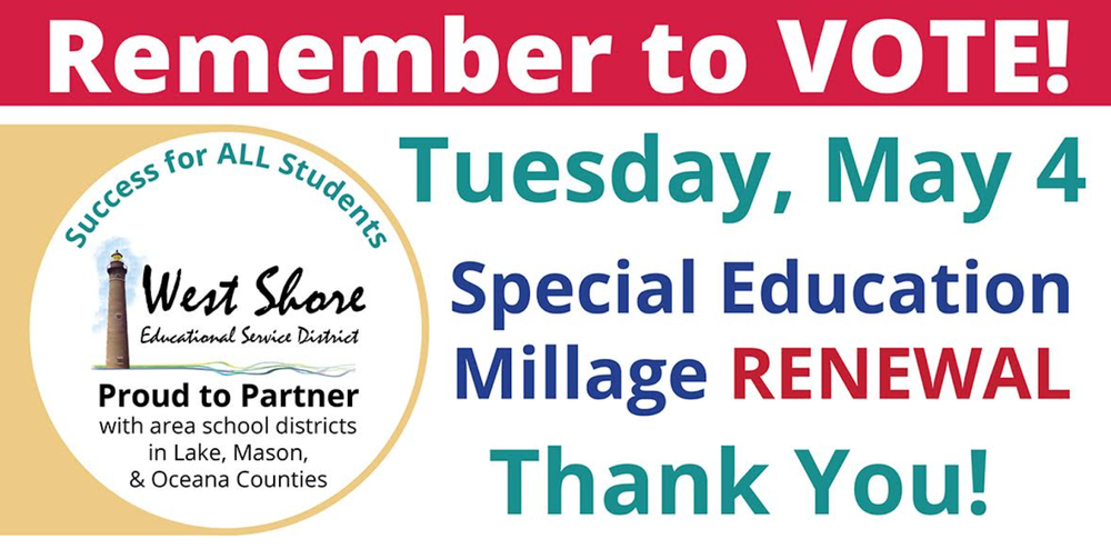 Reminder! Special Education Millage Election TOMORROW!